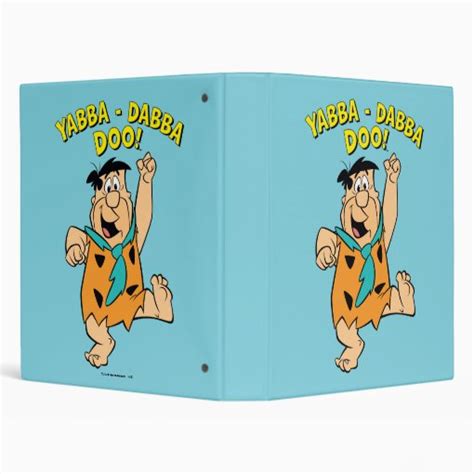 Fred Flintstone Yabba Dabba Doo Ring Binder Zazzle