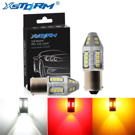 2Pcs 1156 BA15S P21W LED BAU15S PY21W 1157 BAY15D LED Bulb P21/5W R5W ...