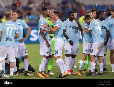 Rome, Italy. 13th Aug, 2017. Lazio team group Football/Soccer : Lazio ...