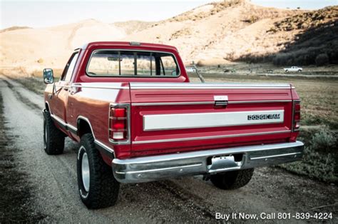 1984 Dodge W150 Power Ram 4wd Short Bed One Owner Shop Truck All