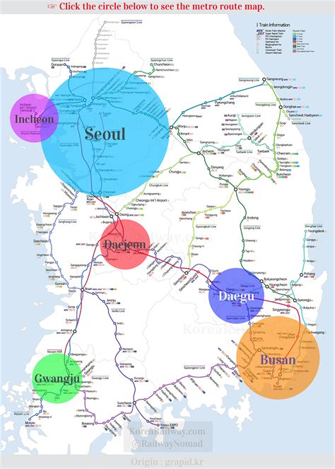 Korea Train Map