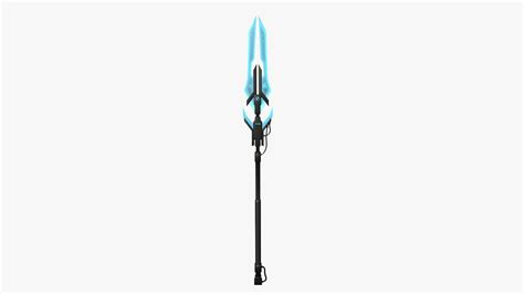 SciFi War Spear A01 Black Blue - Sci Fi Weapon Design 3D model ...