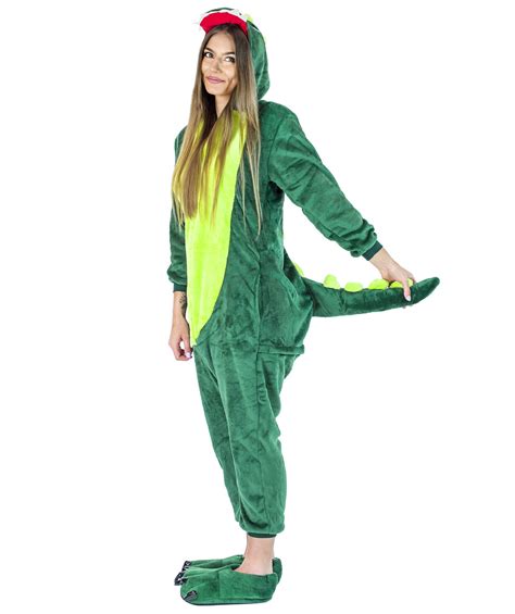 Dinozaur Kigurumi Onesie Dres Pi Ama Kombinezon Zabawny Kostium