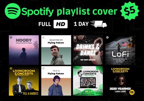 Make Your Spotify Playlists Cover Arts By Flying Falcon Fiverr