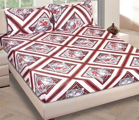 Buy Geometric King Size Bed Sheets Online In India Woodenstreet