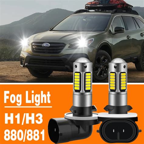 Pcs Led H H H Led Bulbs Car Fog Light H W H H