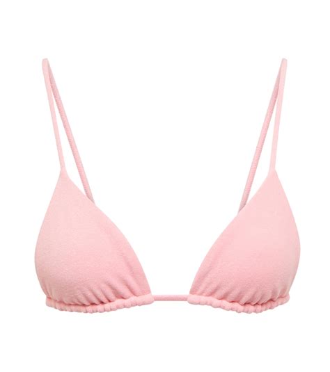 Via Bikini Top In Pink Jade Swim Mytheresa