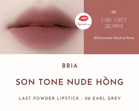 Review Son Bbia 08 Earl Grey Màu Nude Hồng Đẹp Nhất Mới Nhất