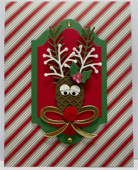 Stampin Up Reindeer Card Created By Lynn Gauthier Using Sus Candy