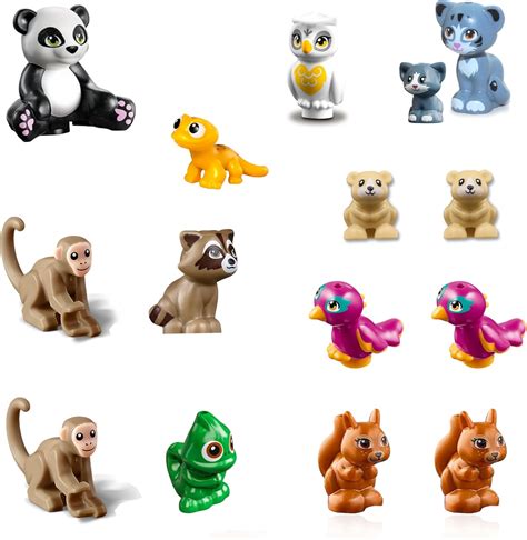 LEGO Friends Animals Pack - 15 Various Zoo and Jungle Animals (Monkey ...