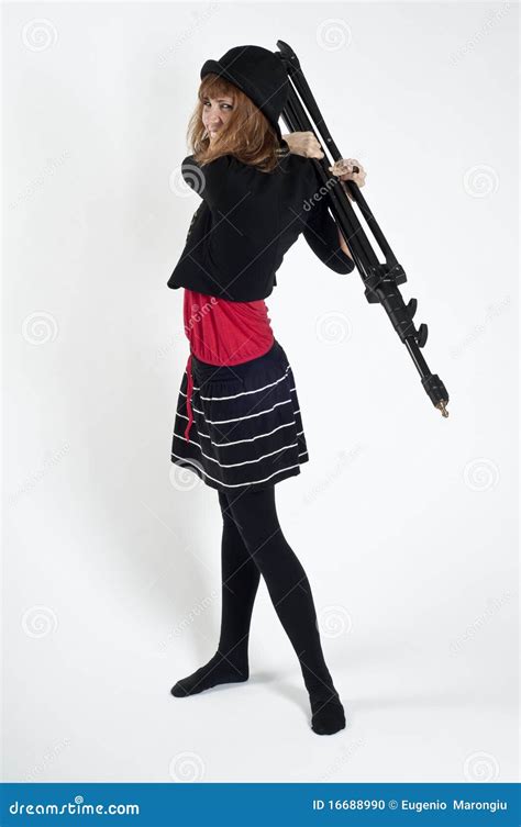 Masked Blonde Girl Posing Stock Photo Image Of Girl