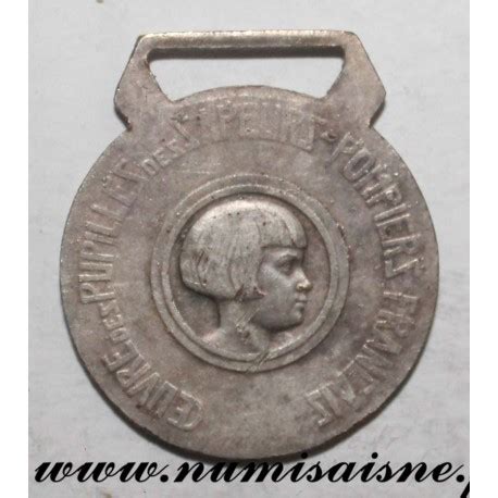 MÉDAILLE SAPEUR POMPIER OEUVRE DES PUPILLES