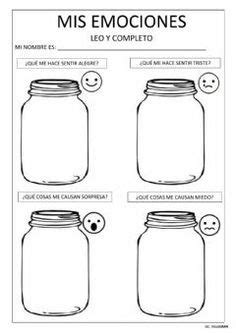 The Instructions For How To Make A Mason Jar With Emoticions In Spanish