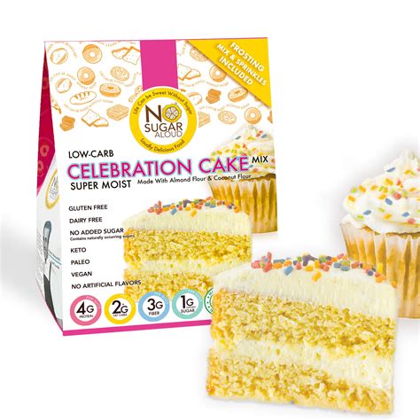 No Sugar Aloud - Carb Celebration Cake Mix (Keto, Vegan, Gluten Free