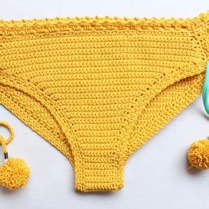 Pdf File For Crochet Pattern Sunflower Crochet Bikini Bottom Sizes Xs S M L Cheeky Etsy