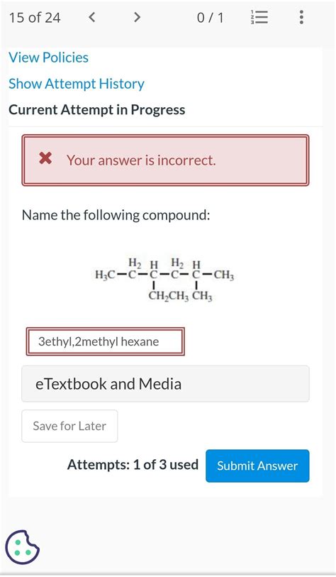 Solved Show Attempt History Current Attempt In Progress Name Chegg