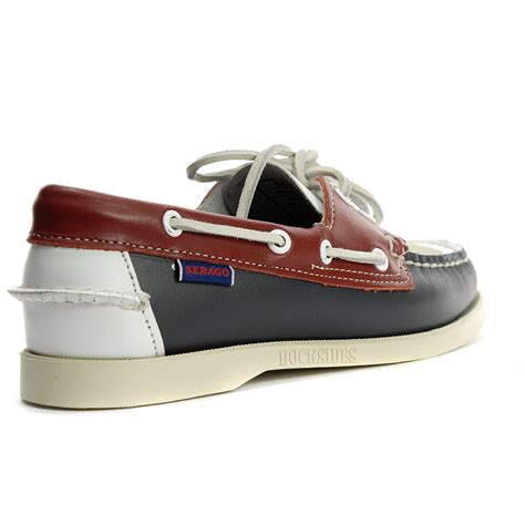 Sebago Women S Portland Spinnaker Navy Red White Boat Shoes 7001SFO 972