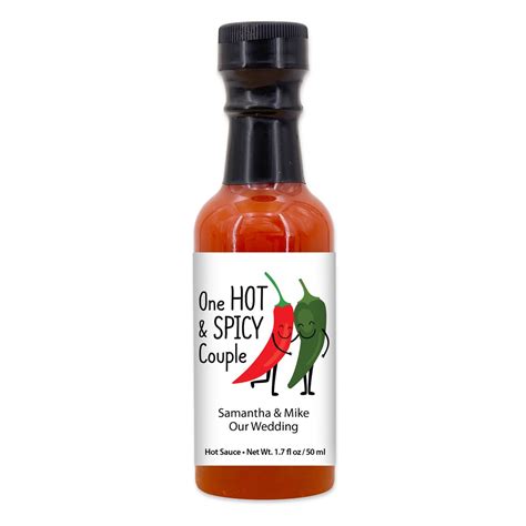 Hot Sauce Wedding Favors Hot Sauce Gift Mini Hot Sauce Etsy