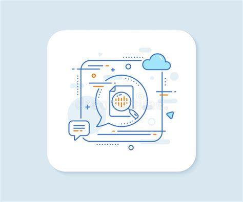 Icono De L Nea De Gr Fico De Diagrama Signo De Gr Fico Anal Tico Vector Ilustraci N Del Vector