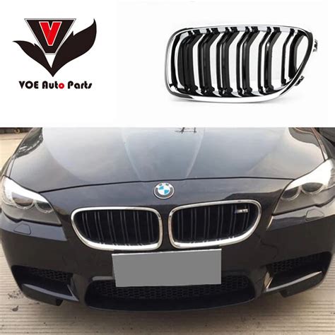 F10 Chrome Gloss Black M5 Style Car Styling Front Racing Grill Grille