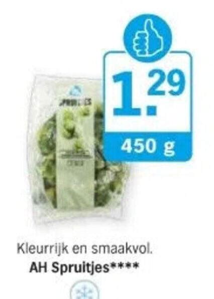 AH Spruitjes 450g Aanbieding Bij Albert Heijn