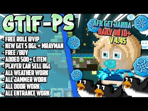 FREE VIP NEW GTPS 2023 VERSI 4 45 BEST GTPS GROWTOPIA PRIVATE