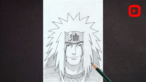 How To Draw Jiraiya Naruto Easy Anime Drawing Easy Drawing For