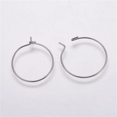 Wholesale 316 Surgical Stainless Steel Hoop Earrings Findings