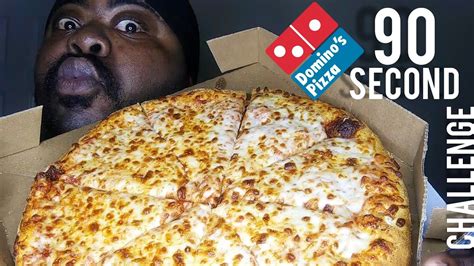 Dominos 90 Second Medium Cheese Pizza Challenge🍕🍕🍕 Youtube