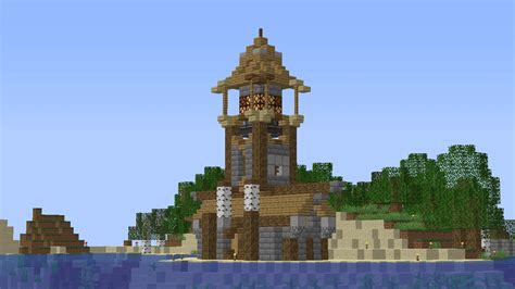 Minecraft Medieval Lighthouse Schematic