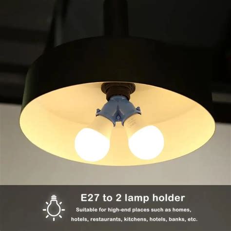 Разветвитель для ламп 2 в 1, E27-E27, 1/2 шт. | AliExpress
