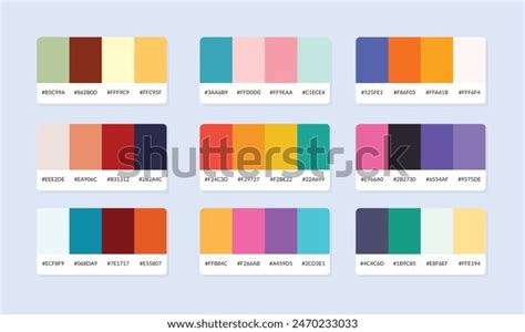 Pantone Colour Palette Catalog Samples Color Stock Vector (Royalty Free ...