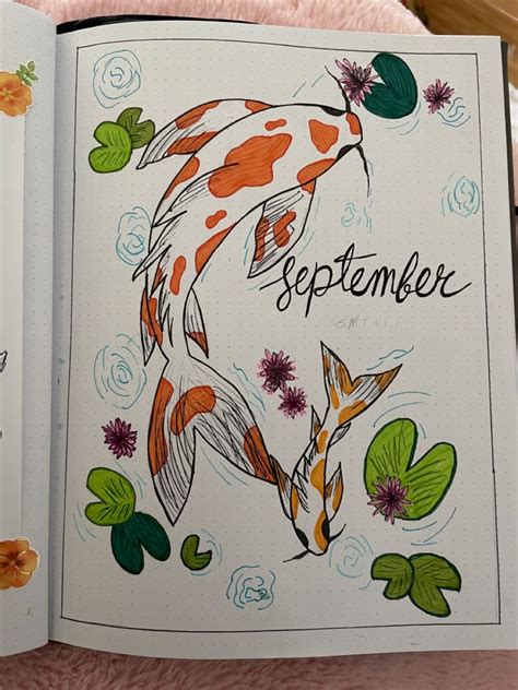 Koi Fish Bullet Journal Inspiration