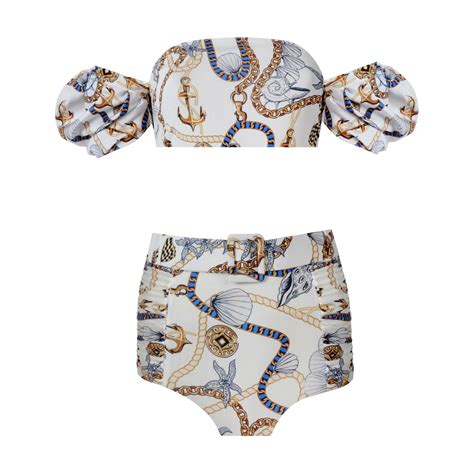 Nur Karaata Women S White Poppy Tropezienne Bikini Modesens