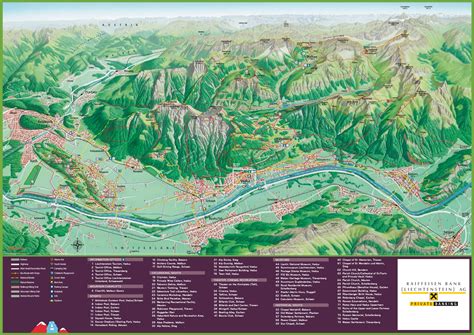 Liechtenstein tourist map - Ontheworldmap.com