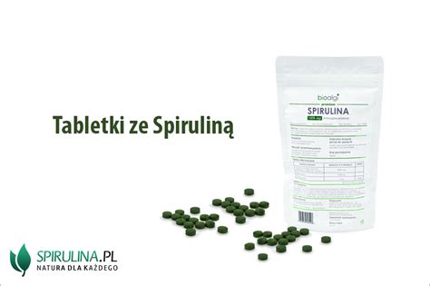 Tabletki ze Spiruliną algi Spirulina i Chlorella