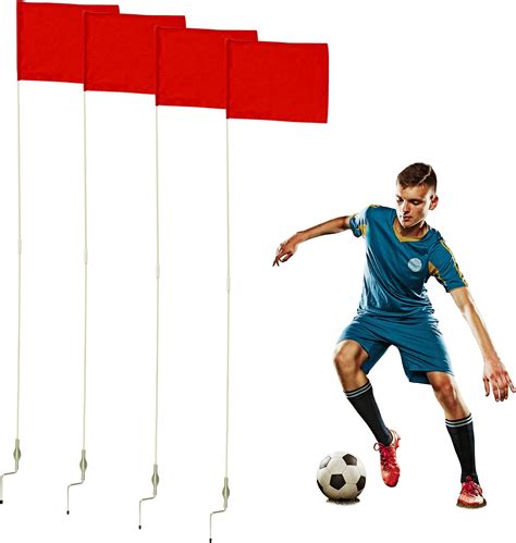 Amazon.com : FORZA Soccer Corner Flags - Set of 4 Spring Loaded Corner