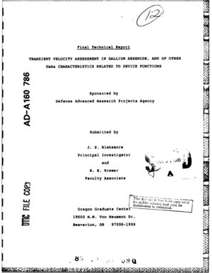 Fillable Online Dtic Final Technical Report TRANSIENT VELOCITY