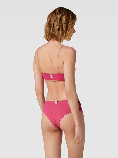 Mymarini Bikini Oberteil Mit Effektgarn Modell Sunny Bra Shine Pink