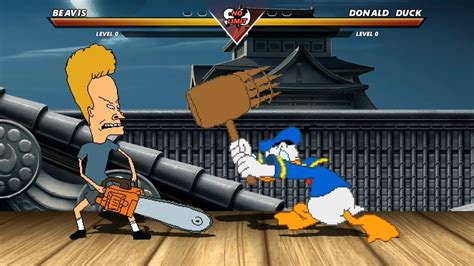 Beavis Vs Donald Duck Highest Level Incredible Epic Fight Youtube