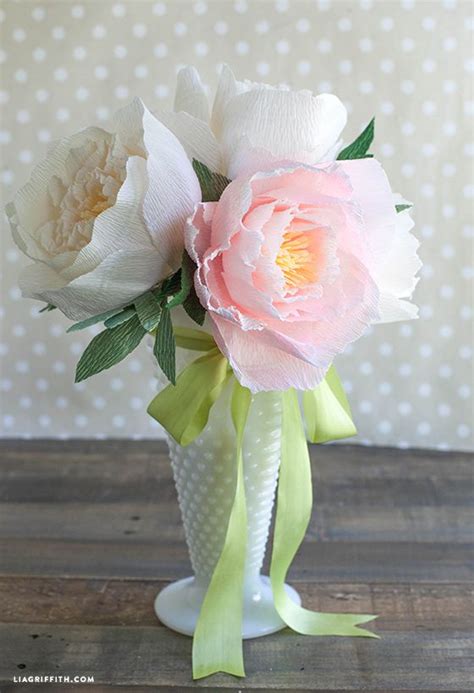 Diy Crepe Paper Peonies Paper Peony Diy Paper Flower Crafts Paper