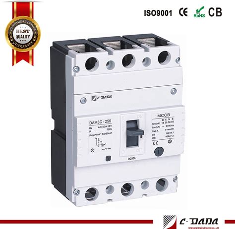 Dam3 250 3p Molded Case Circuit Breaker Cb Approved Mccb China Compact Size Mccb And 1000v