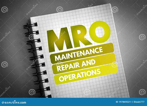 Mro Maintenance Repair And Operations Stock Image Image Of