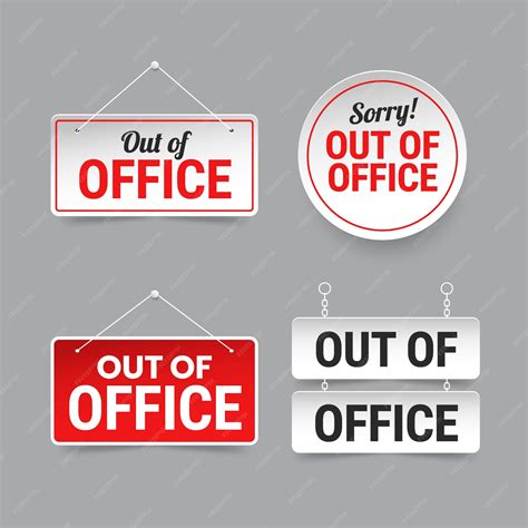 Out Of Office Sign Clipart