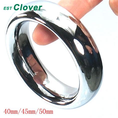 Top Stainless Steel Penis Ring Heavy Cock Rings Sex Rings Toys For Men 40 45 50mm C108 In Penis