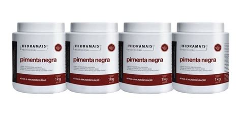 Kit Hidramais 4 Ativador Pimenta Negra 1 Kg HIDRAMAIS