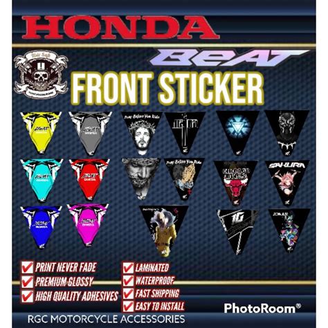 Honda Beat Front Sticker Cover / Honda Beat Accessories / Honda Beat ...