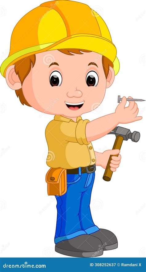 vector design cartoon drawing   child   job profession stock