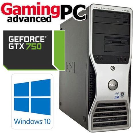 Gaming Pc Dell Precision T3400 Core 2 Duo E8400 30ghz 4gb Gtx 750