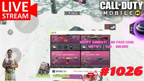 MrBRII Gaming Call Of Duty Mobile Happy Sunday No Face Cam